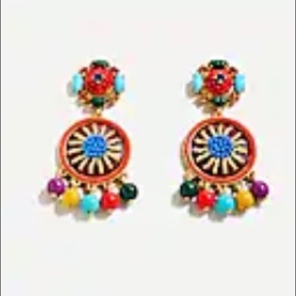 J. Crew Citron Beaded Drop Earrings - Picture 3 of 8